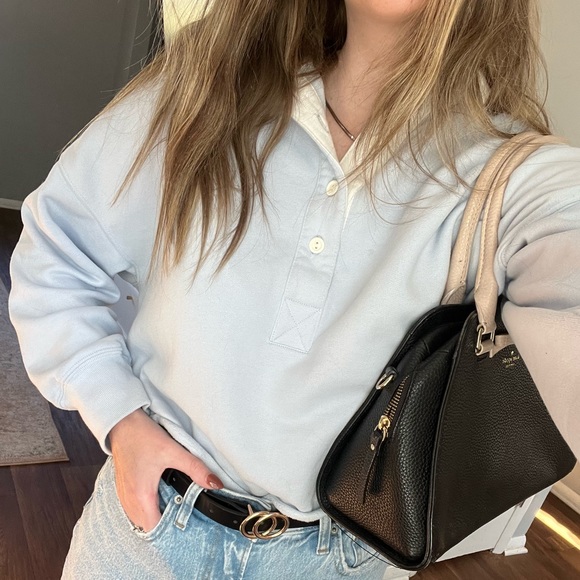 Blue Collared Sweater - Picture 2 of 3